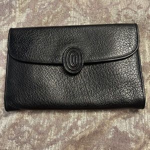 Ysl labelled flap clutch